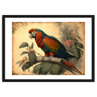Parrot Vintage Painting
