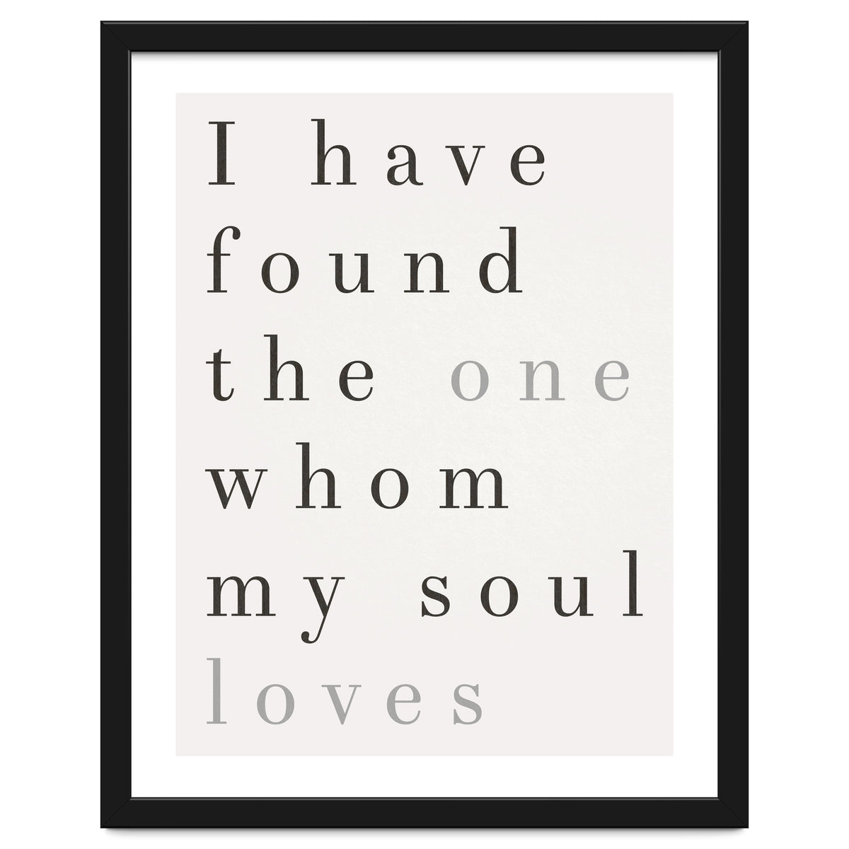 The One My Soul Loves, White