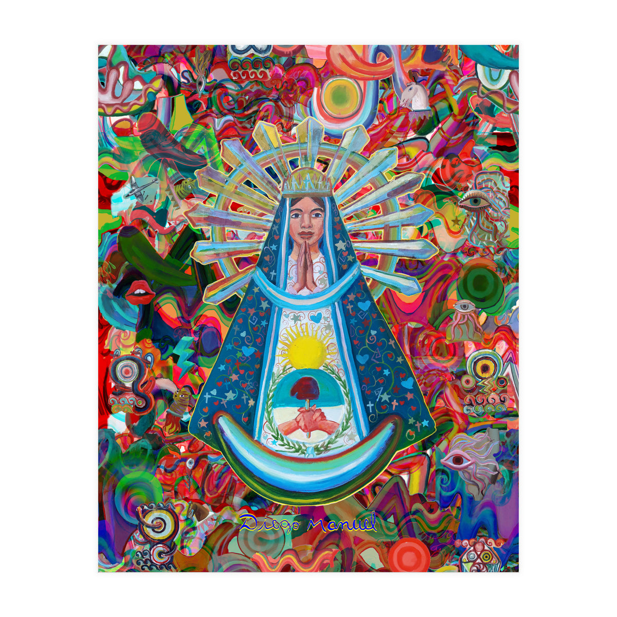 Virgen Y Graffiti 28 (Print Only)