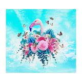 Floral Flamingo  (Print Only) thumbnail
