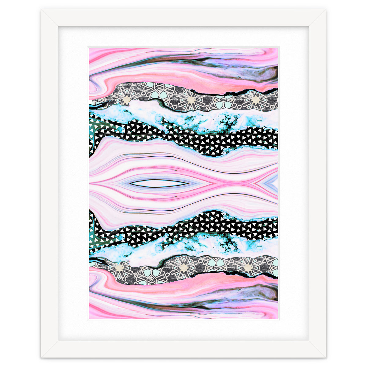 Abstract shapes of marble and patterns