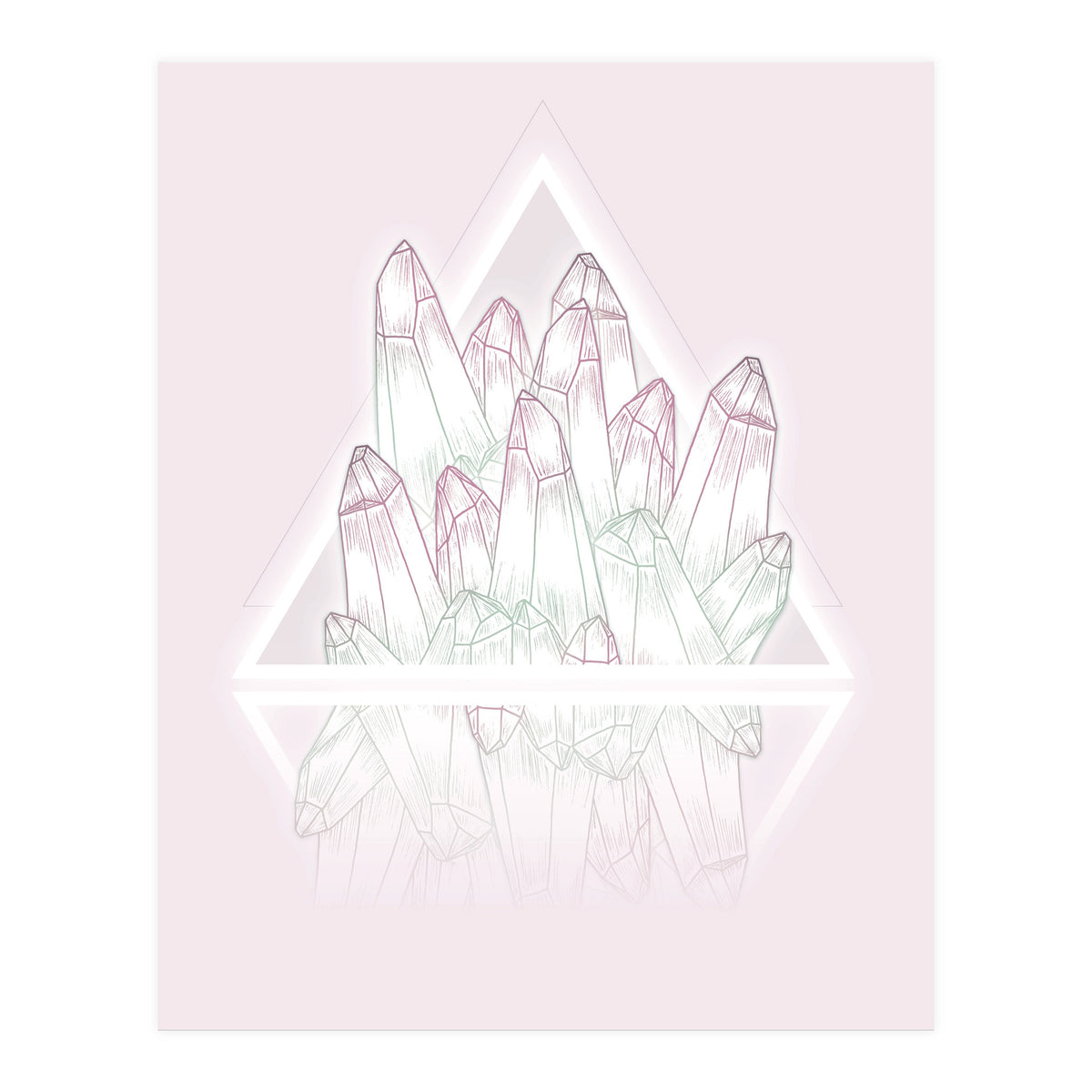 Crystals Pink (Print Only)