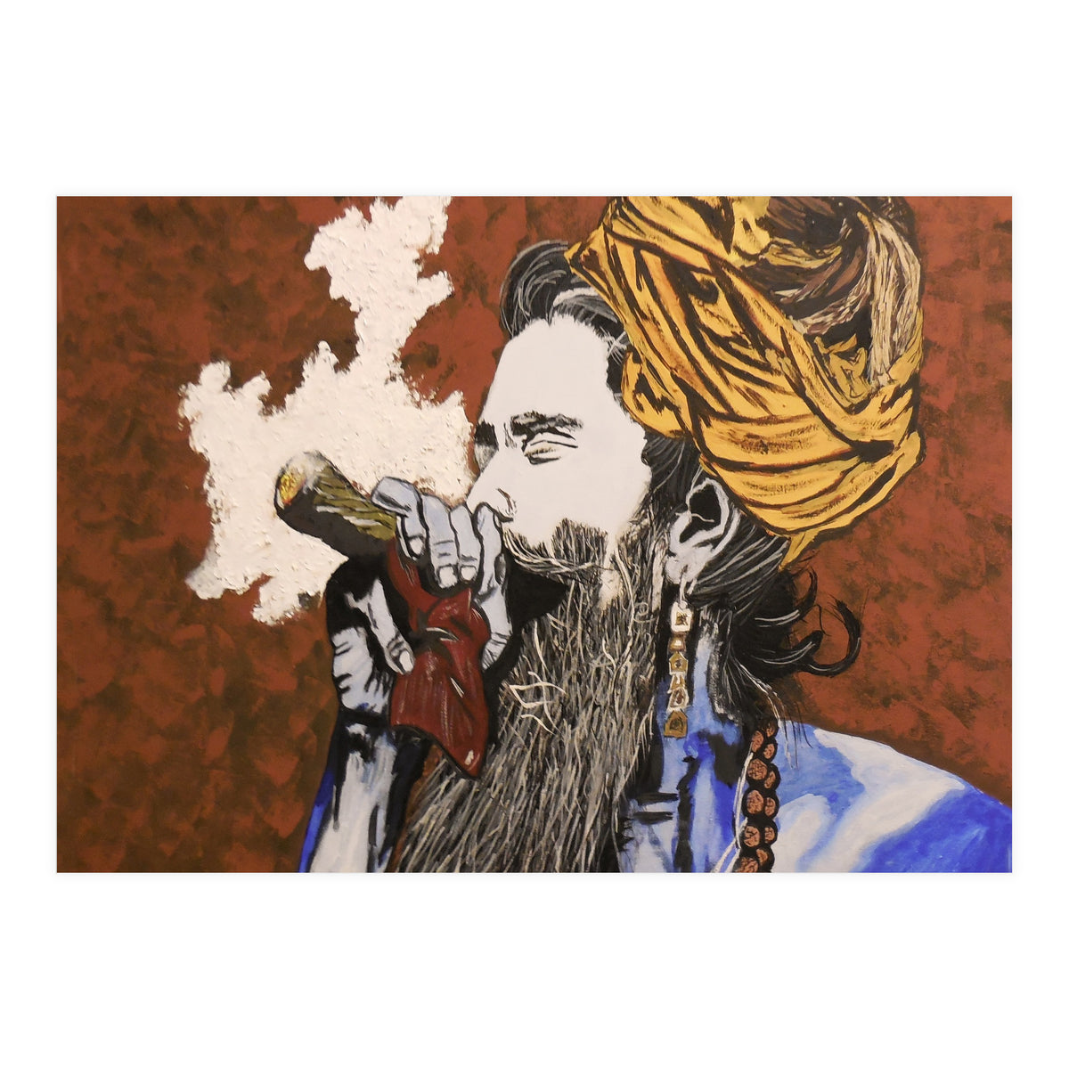Aghori - Acrylic On Canvas (Print Only)