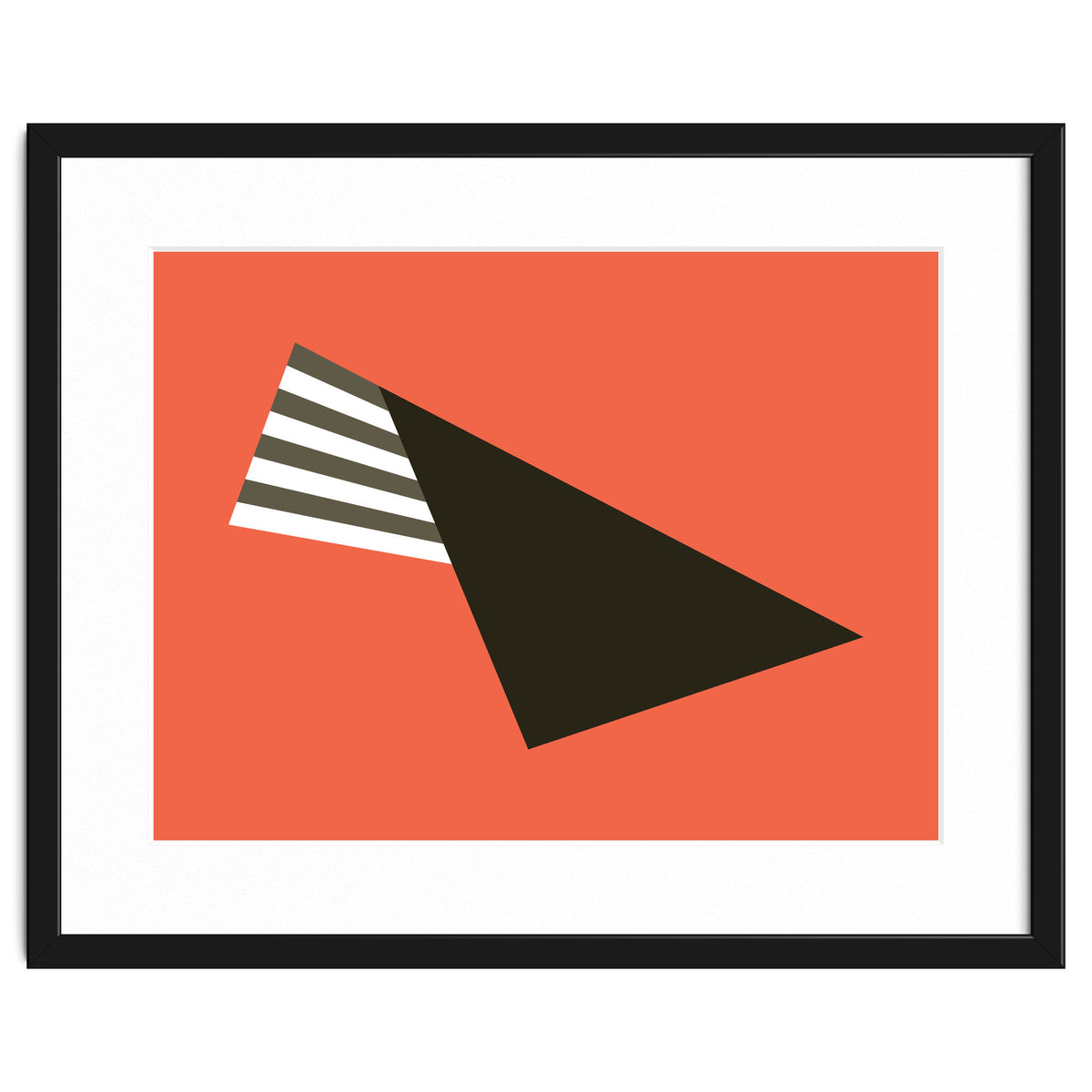 Geometric Shapes No. 75 - pink & stripes