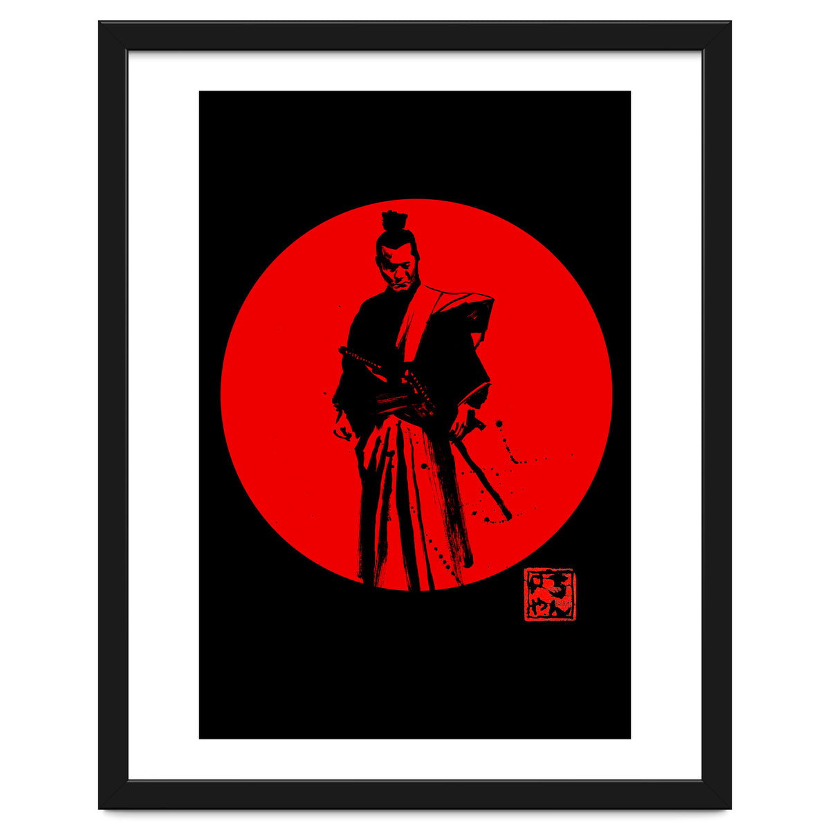 Samurai In Red Sun