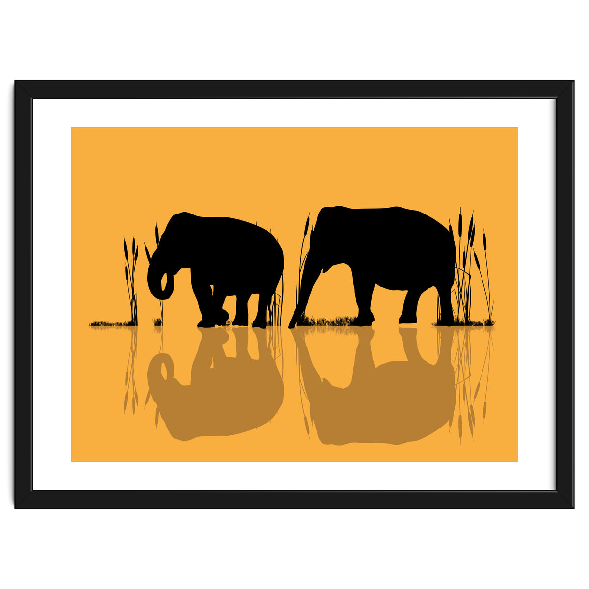 Elephants In The Water