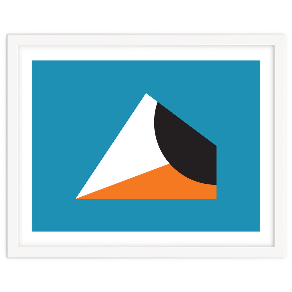 Geometric Shapes No. 16 - blue & orange