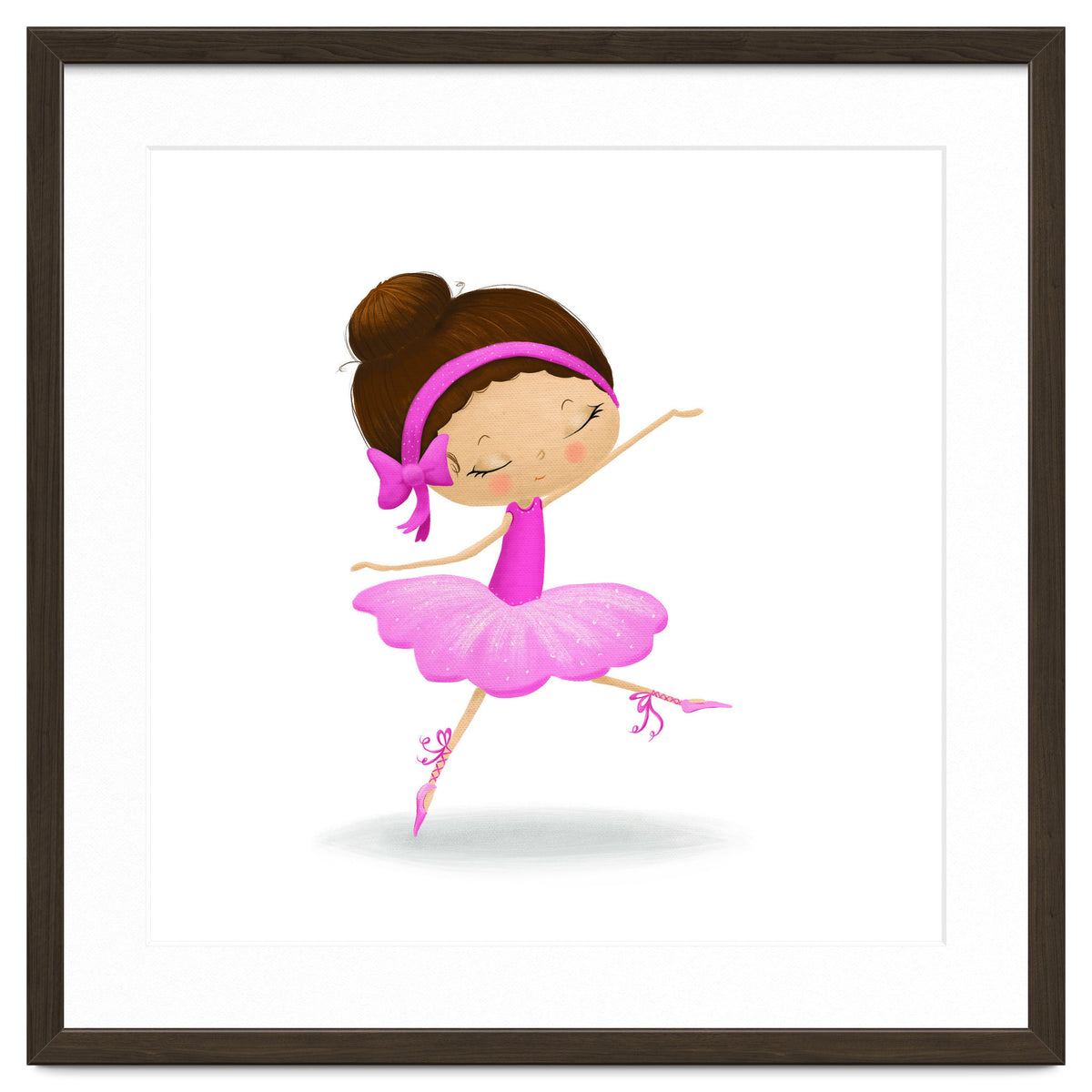 Adorable Ballerina Nursery Print