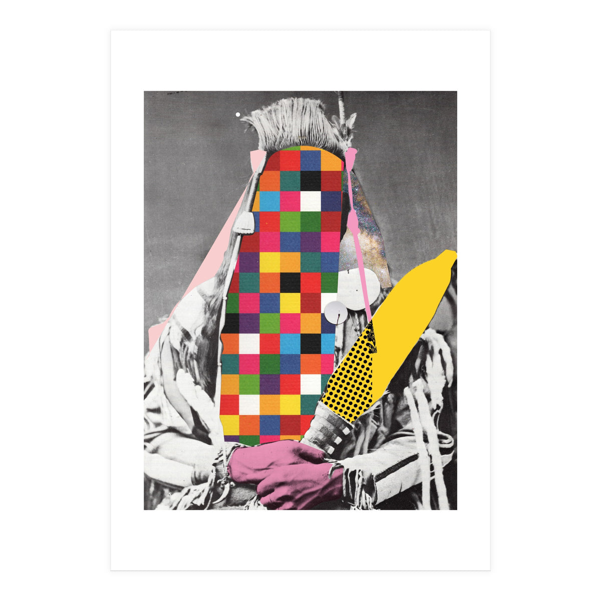 Musterhafte Quadratur Eines Indianers (Print Only)