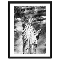 MODERN ART Statue of Liberty | Monochrome