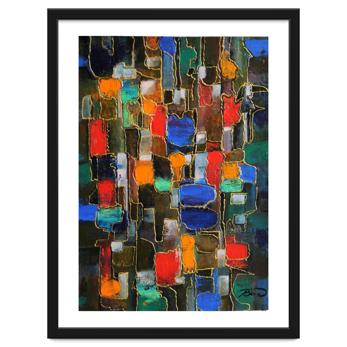 Abstract Brooklyn...38x28.cm. Acrylic