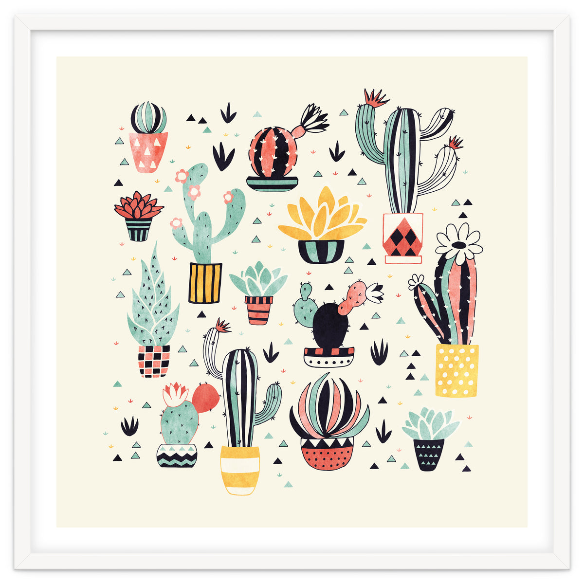 Cactus In A Flower Pot