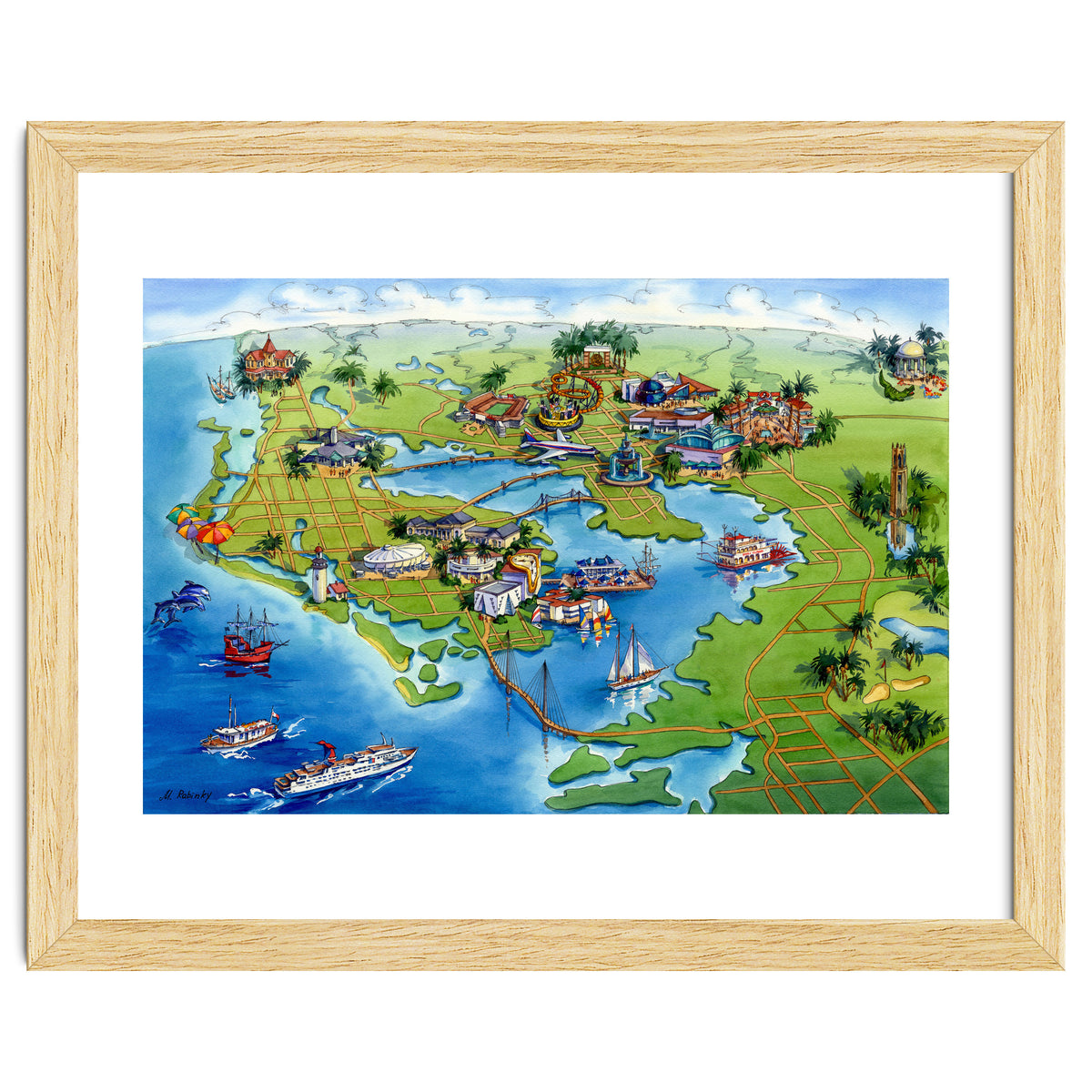 Tampa Bay Illustrated Map