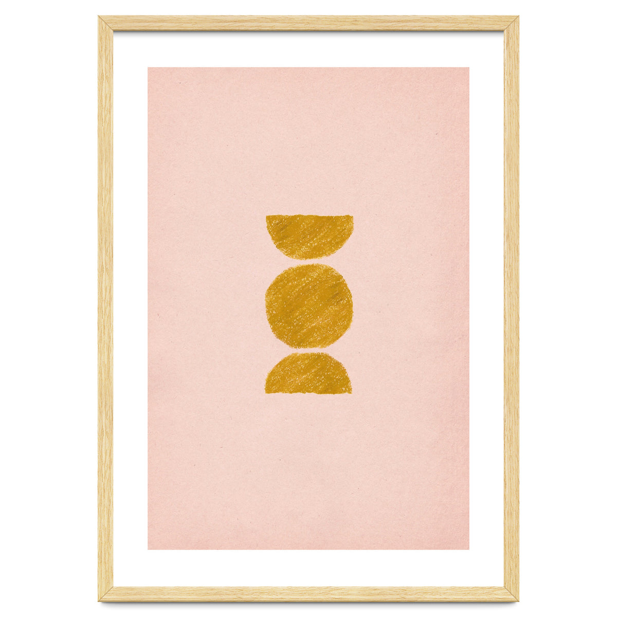 Pink and rust minimalist shapes