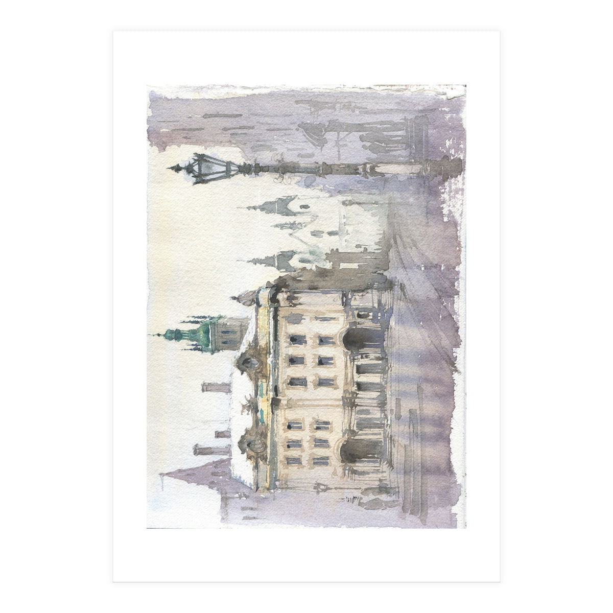 Romantic cityscape  (Print Only)