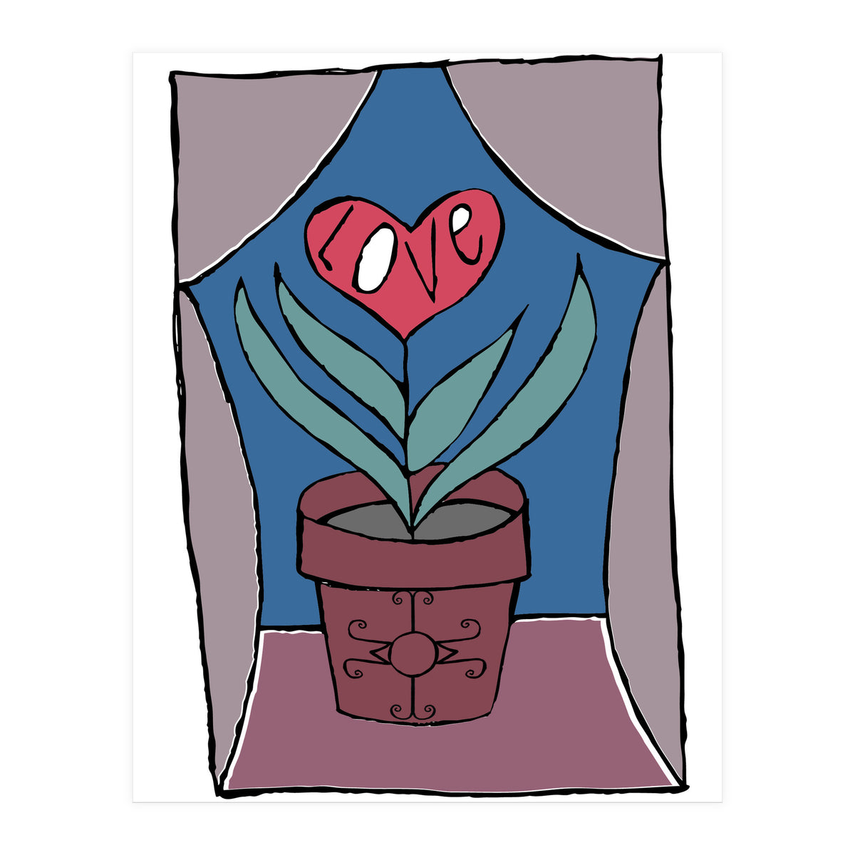 Heart Plant (Print Only)