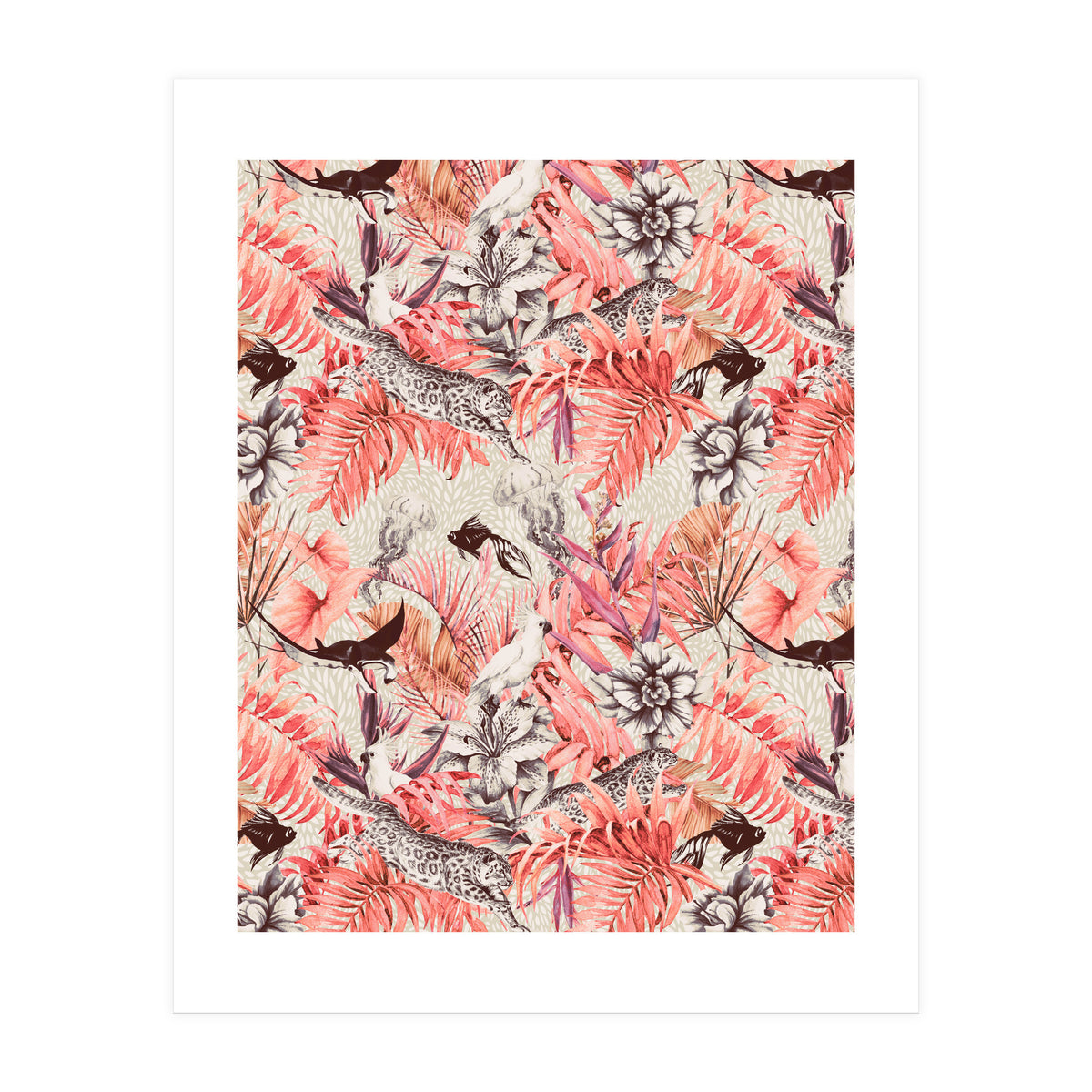Tropical paradise pink  (Print Only)
