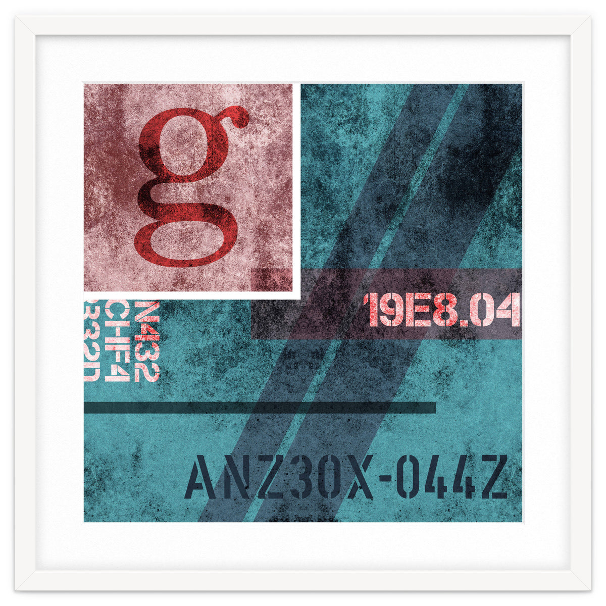 Abstract Industrial Blue