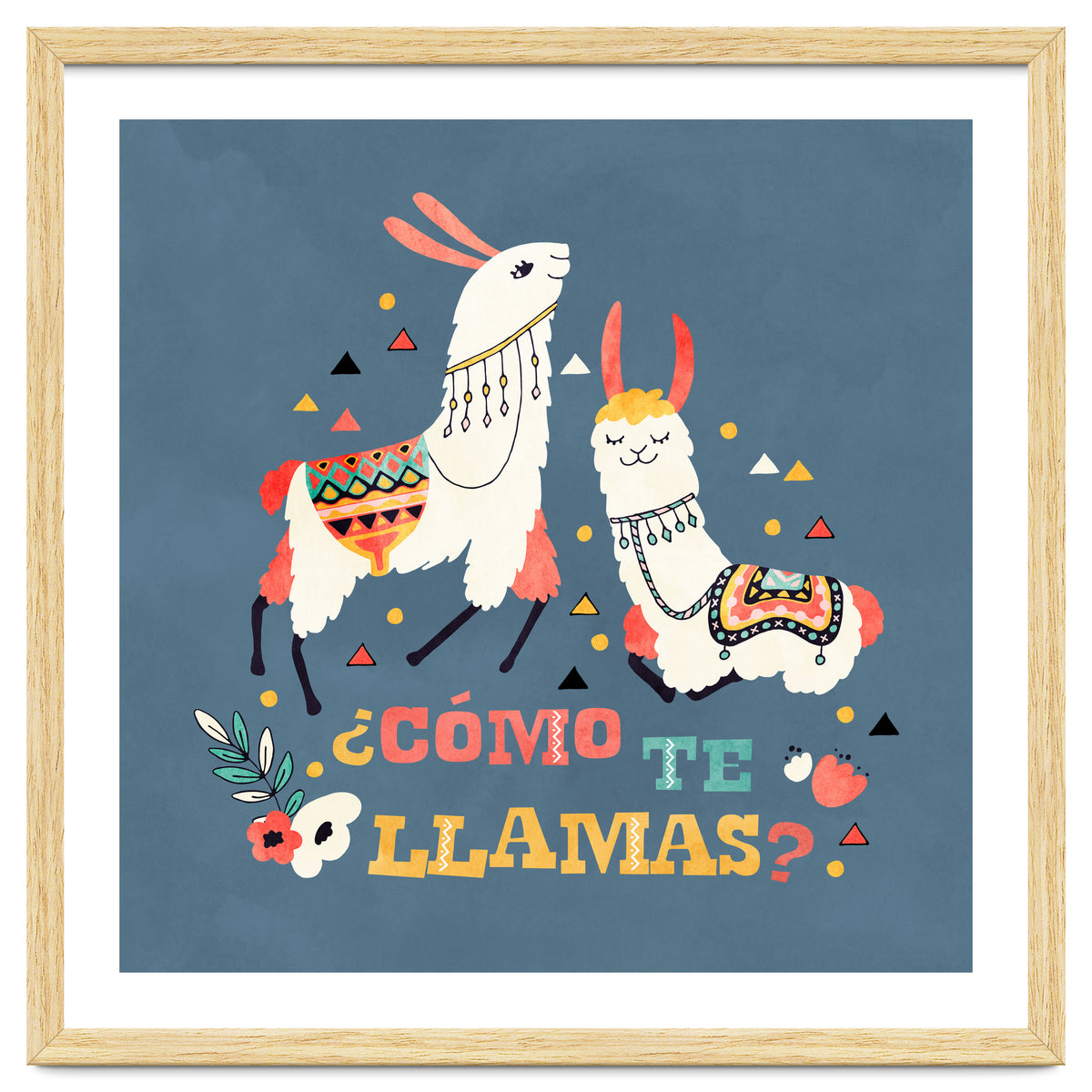 Llama With Cactus Como Te Llamas Spanish Saying 2