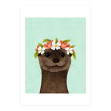 Floral Otter (Print Only) thumbnail