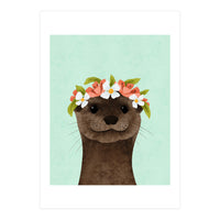 Floral Otter (Print Only)