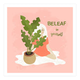 House Plant With A White Hair Girl (Print Only) thumbnail