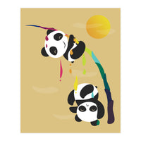 Pandas meet a strange rainbow (Print Only)