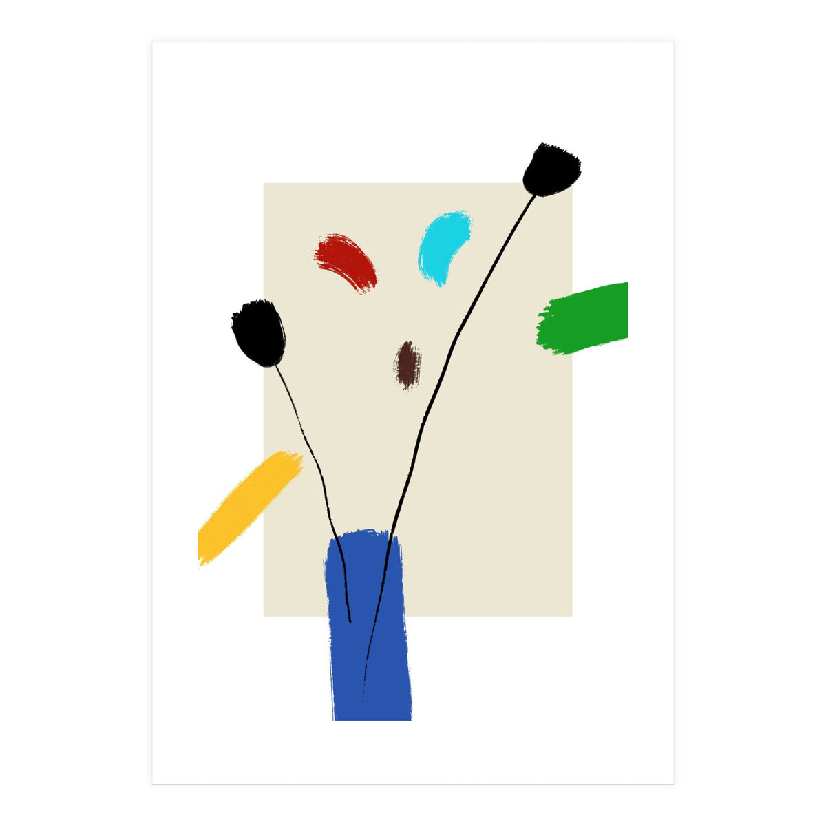 HAPPY FLOWERS (Print Only)