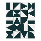 My Favorite Geometric Patterns No.17 - Green Tinted Navy Blue (Print Only) thumbnail