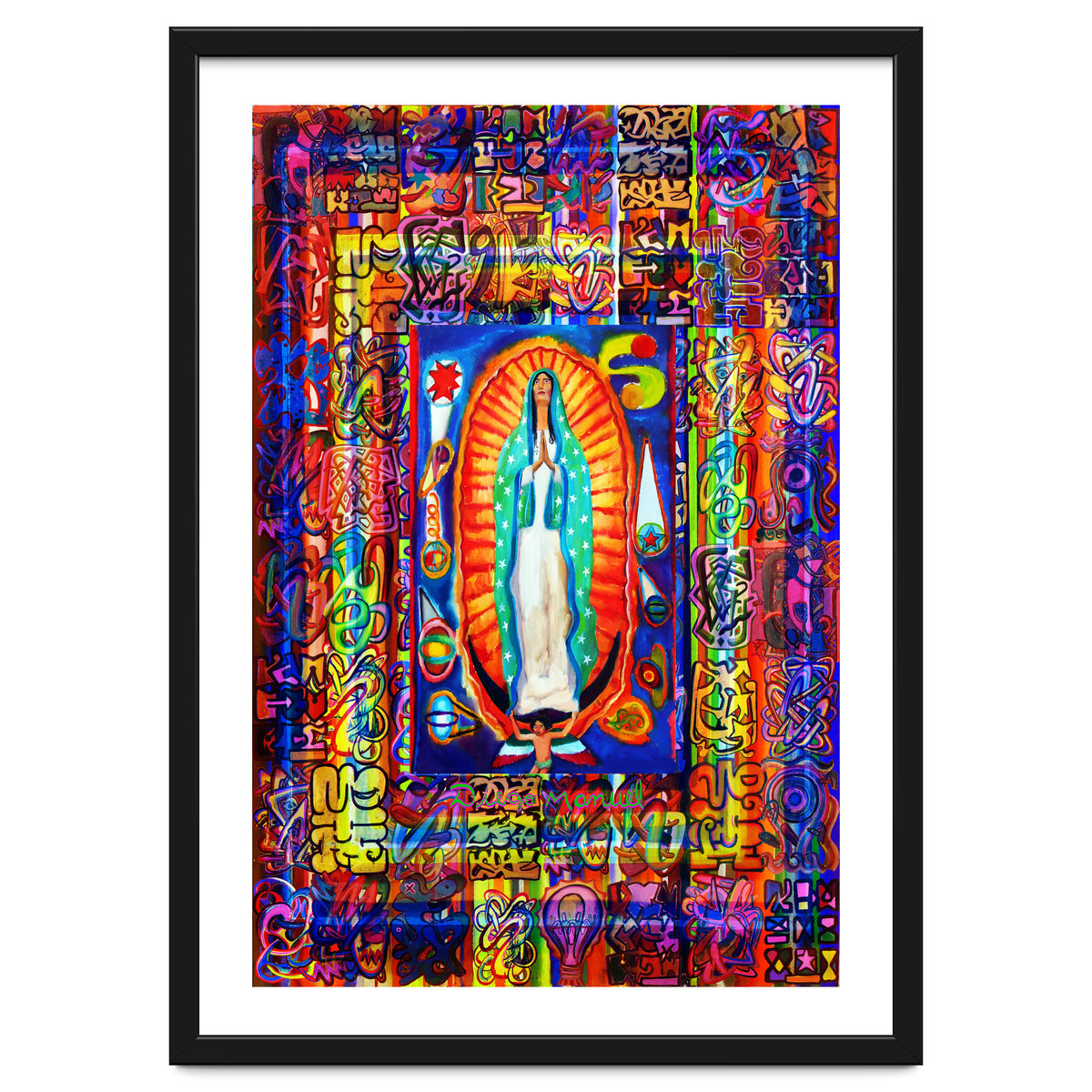 Graffiti Digital 2022 342 and Virgin of Guadalupe