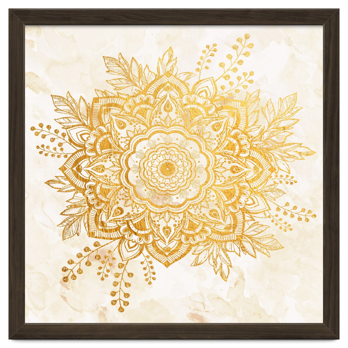 Queen Starring of Mandala-Gold Sunflower II