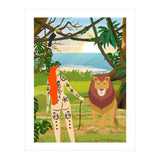 Tattooed Girl with Lion (Print Only) thumbnail