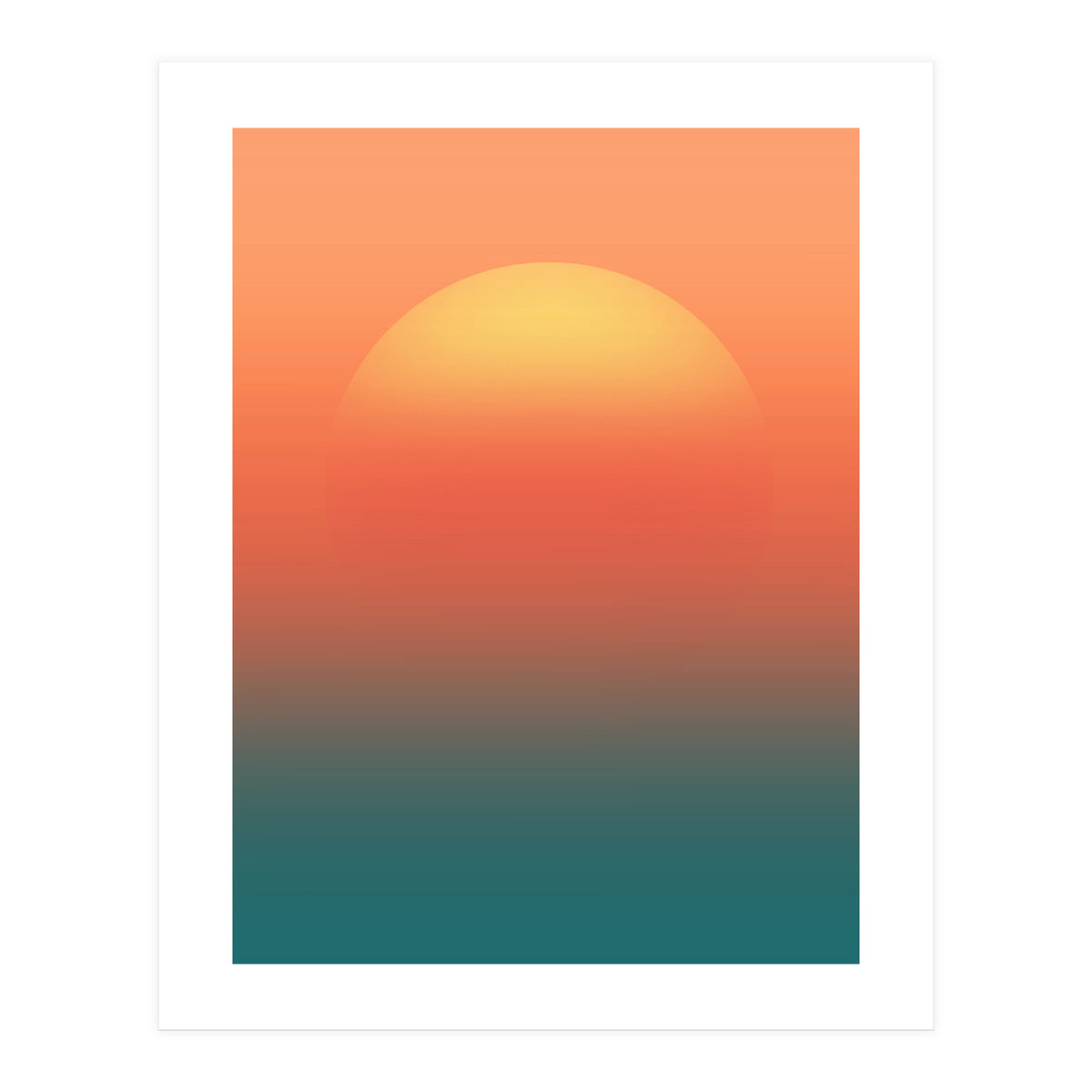 Ocean sunrise (Print Only)