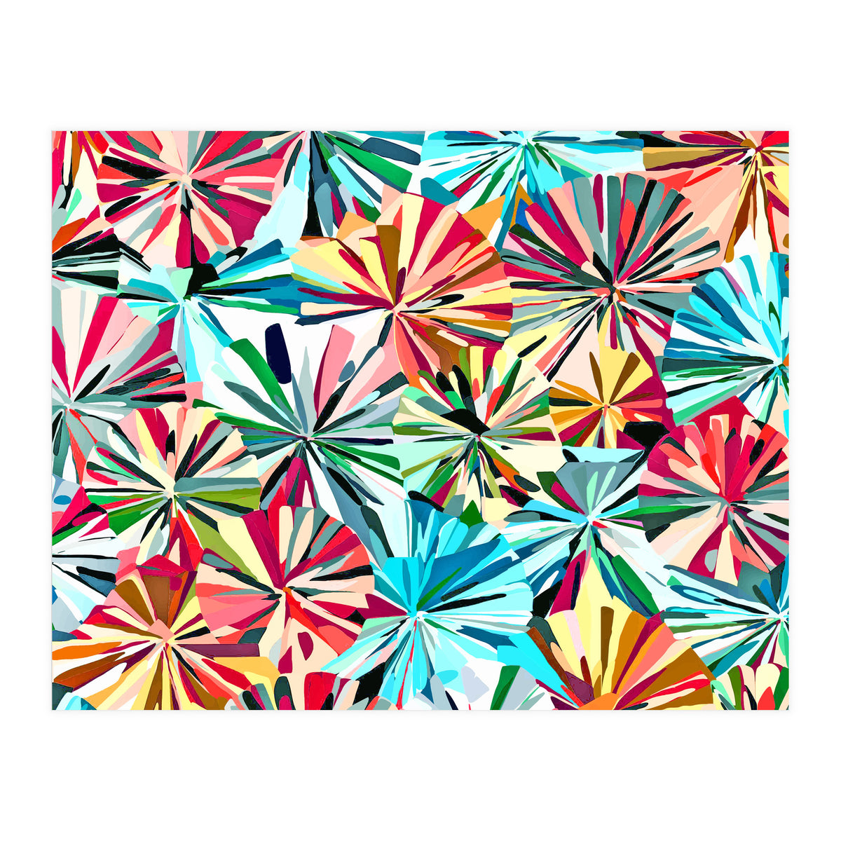 Paper Fans Abstract (Print Only)