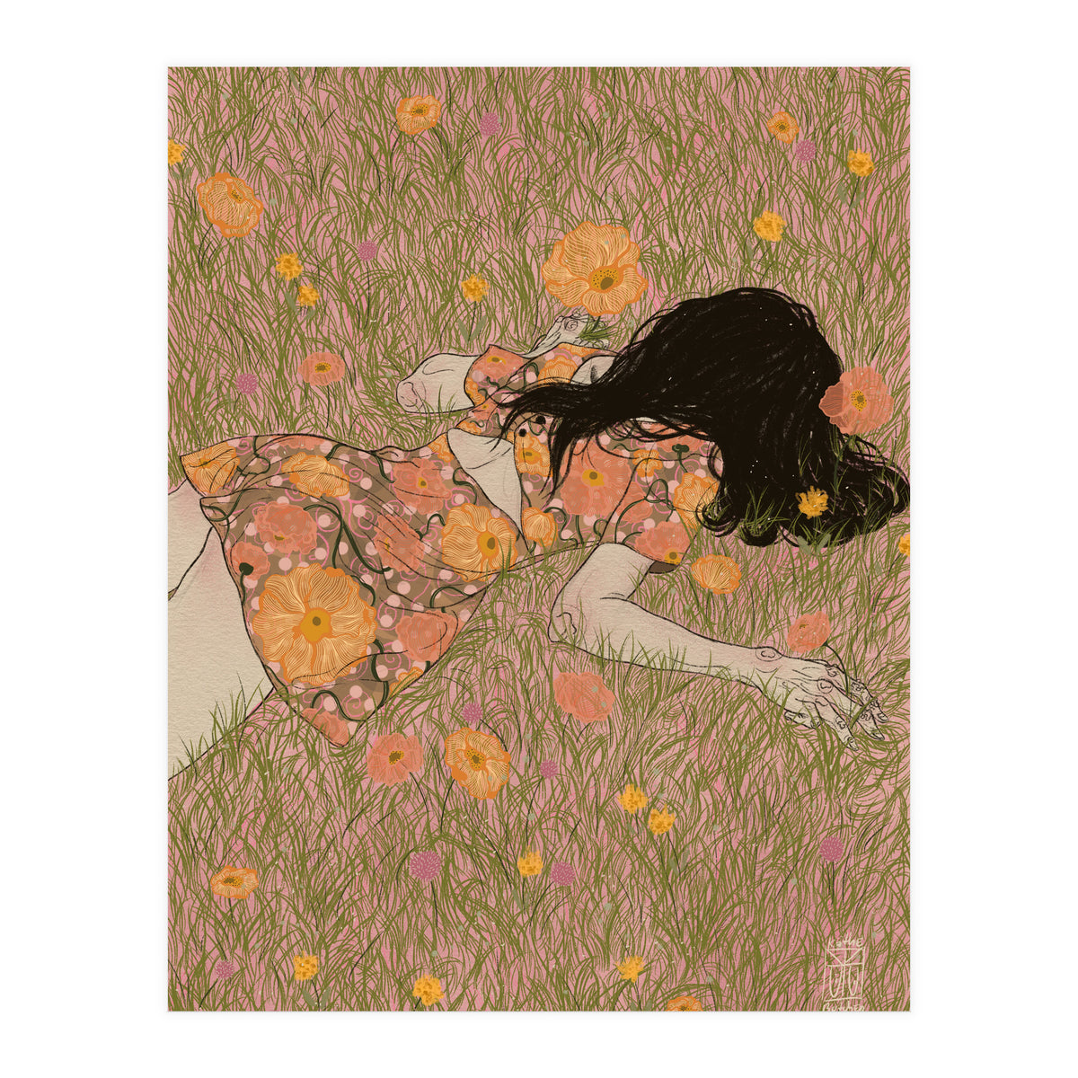 Grass as soft as cotton candy (Print Only)