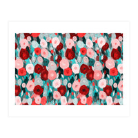 Abstract flower garden acrylic painting (Print Only)