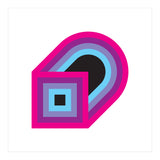 Geometric Shapes No. 41 - purple, blue & lilac (Print Only) thumbnail