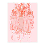 Pink Jeans Jacket  (Print Only) thumbnail