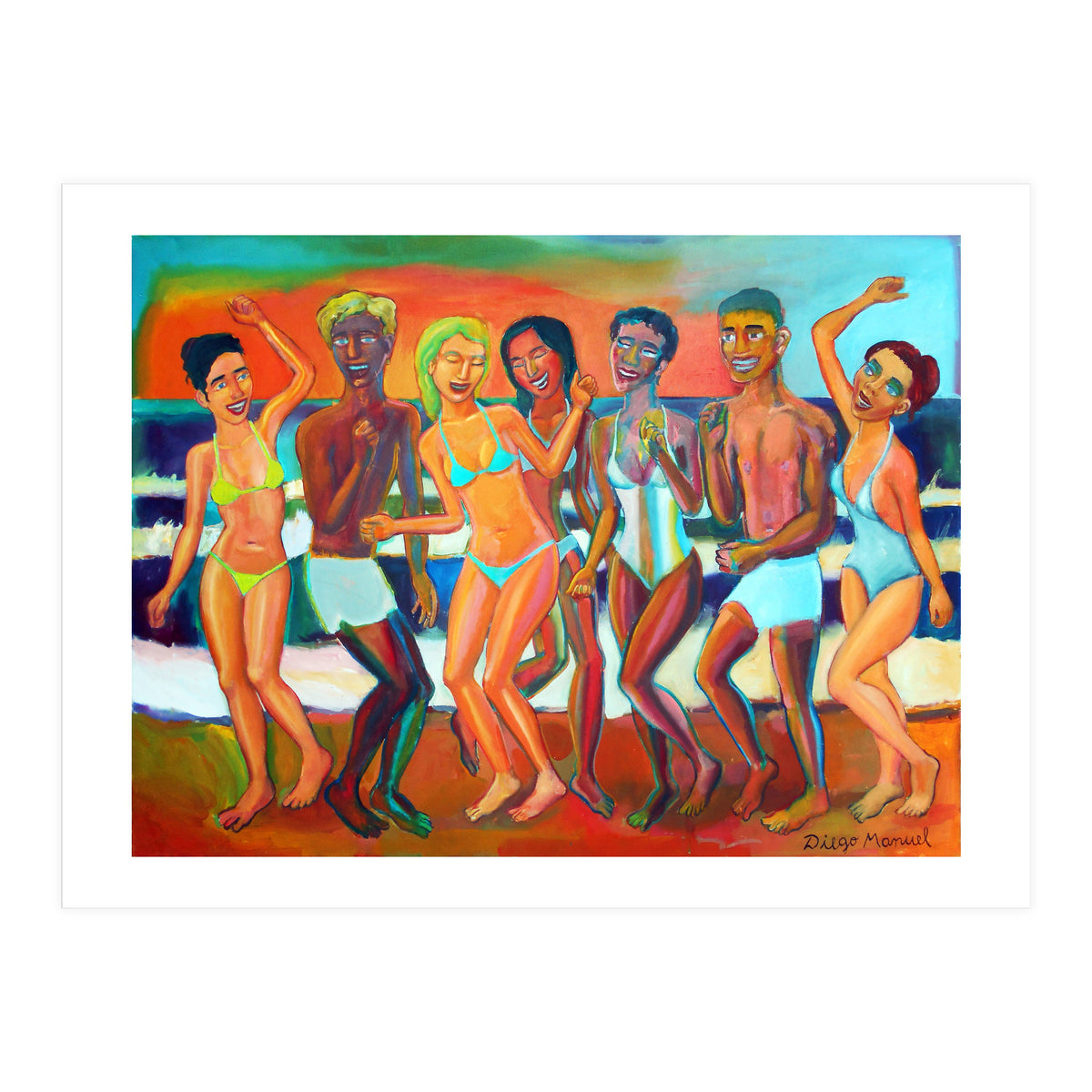 Fiesta En La Playa 7 (Print Only)