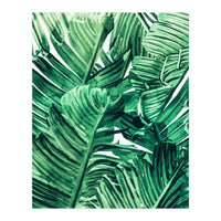 Tropical State of Mind | Watercolor Palm Banana Leaves Painting | Botanical Jungle Bohemian Plants (Print Only)