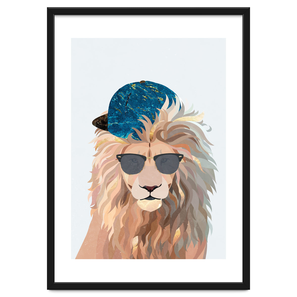 Skater Lion Portrait