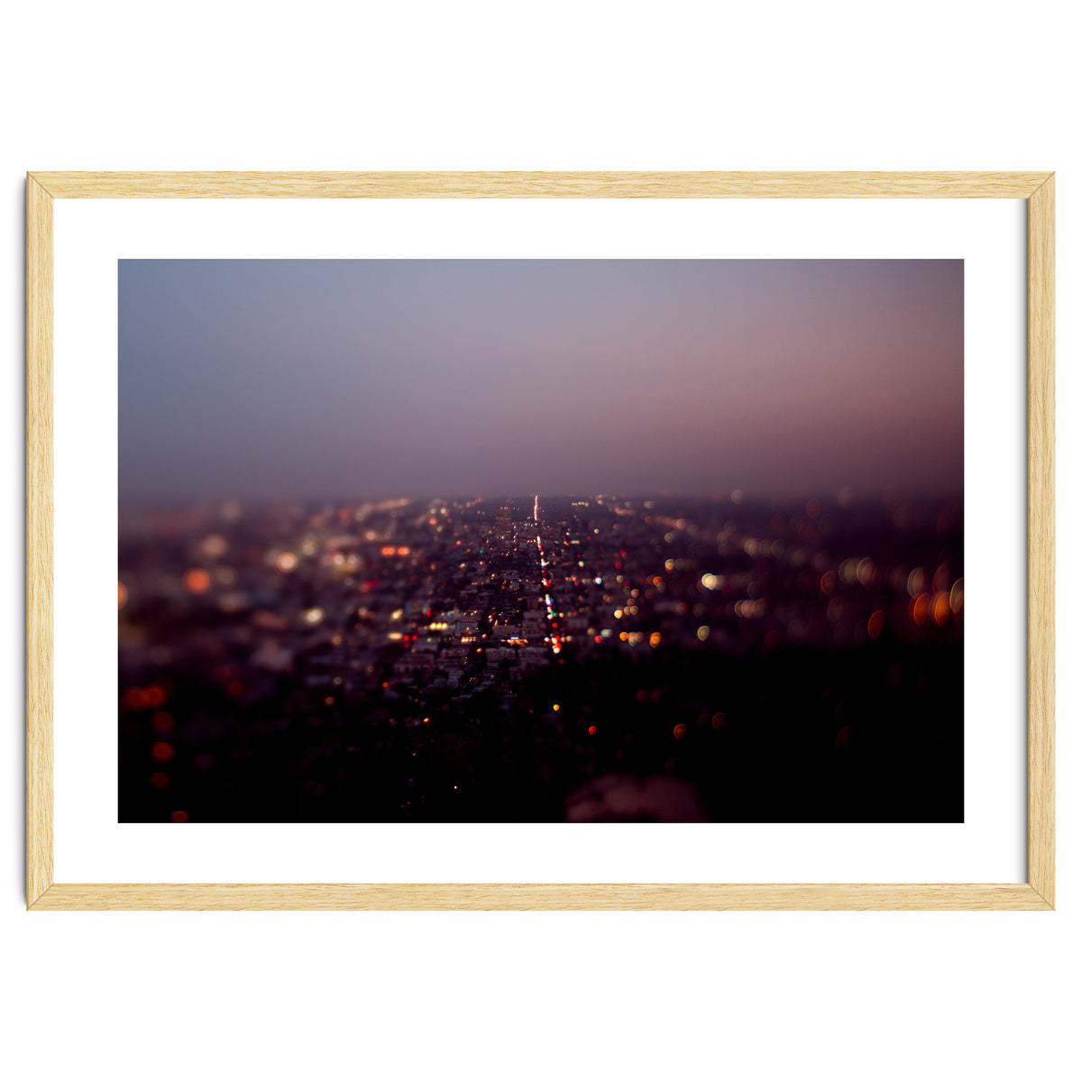 Aerial Los Angeles at Night