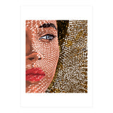 Under The Jute Hat, Bohemian Woman Fashion Painting (Print Only) thumbnail