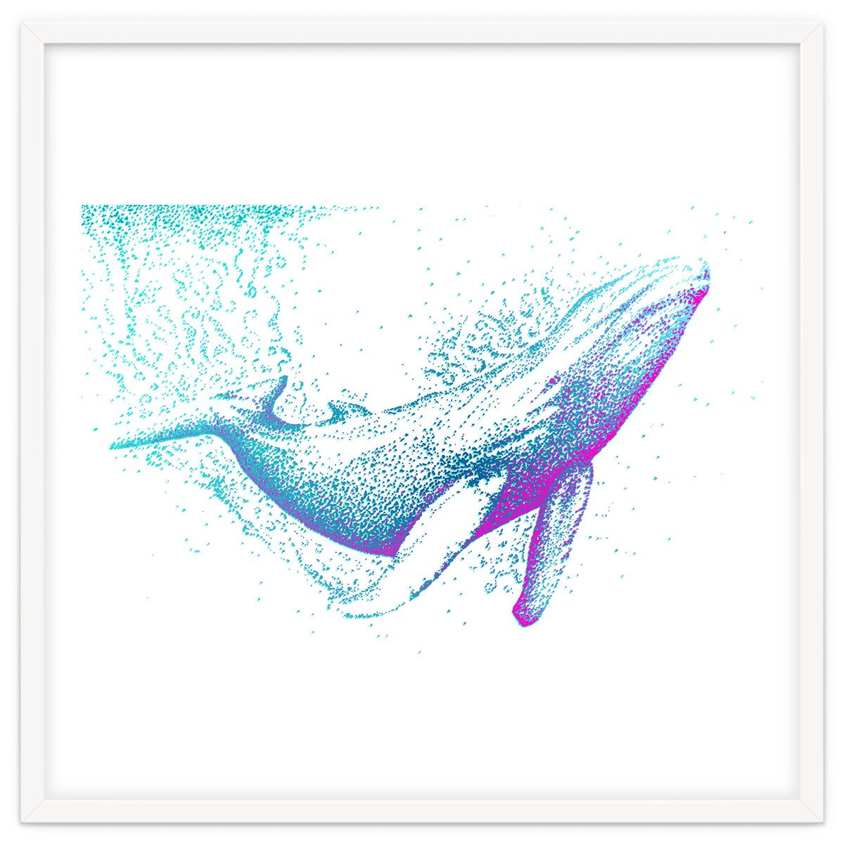 Diving Blue Whale