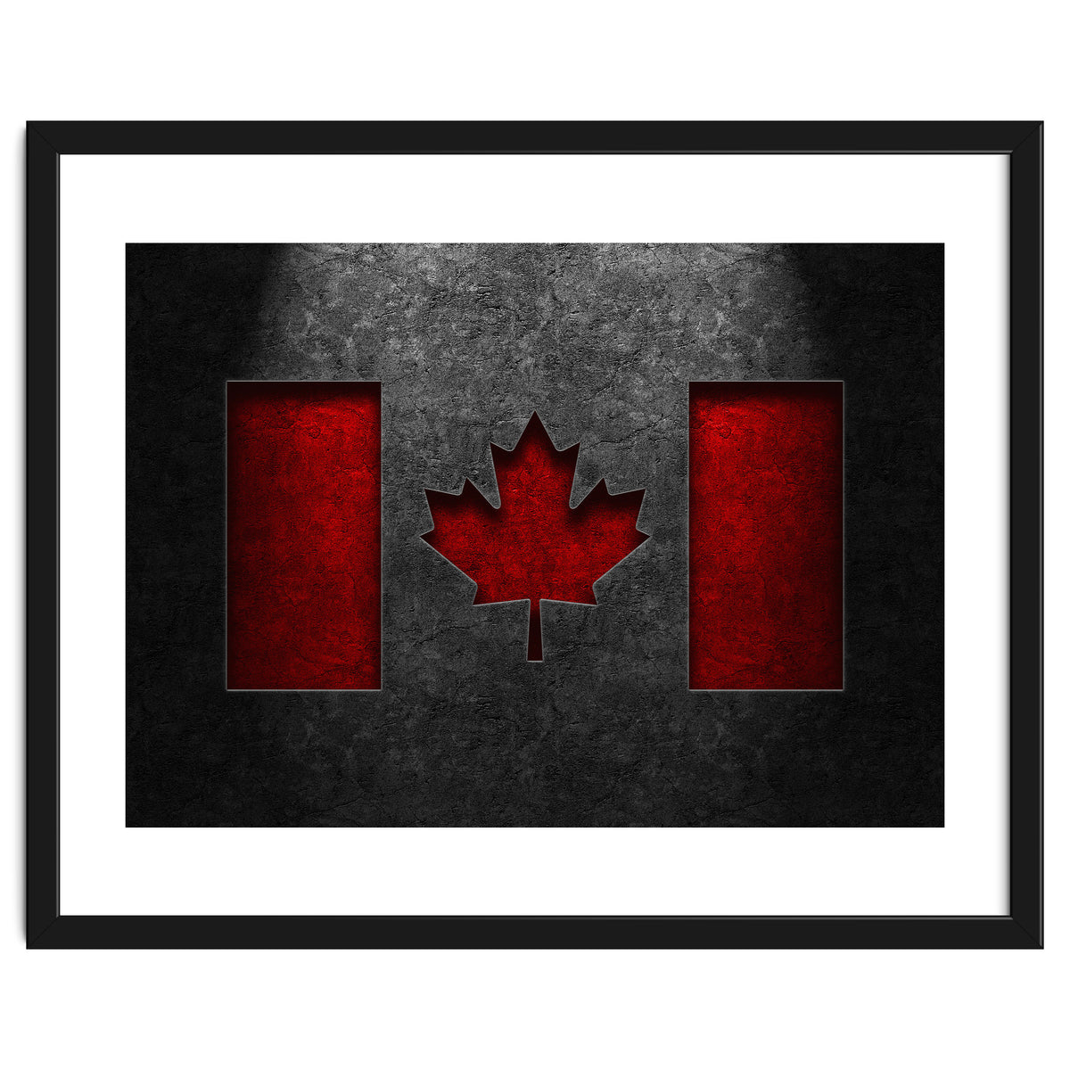 Canadian Flag Stone Texture