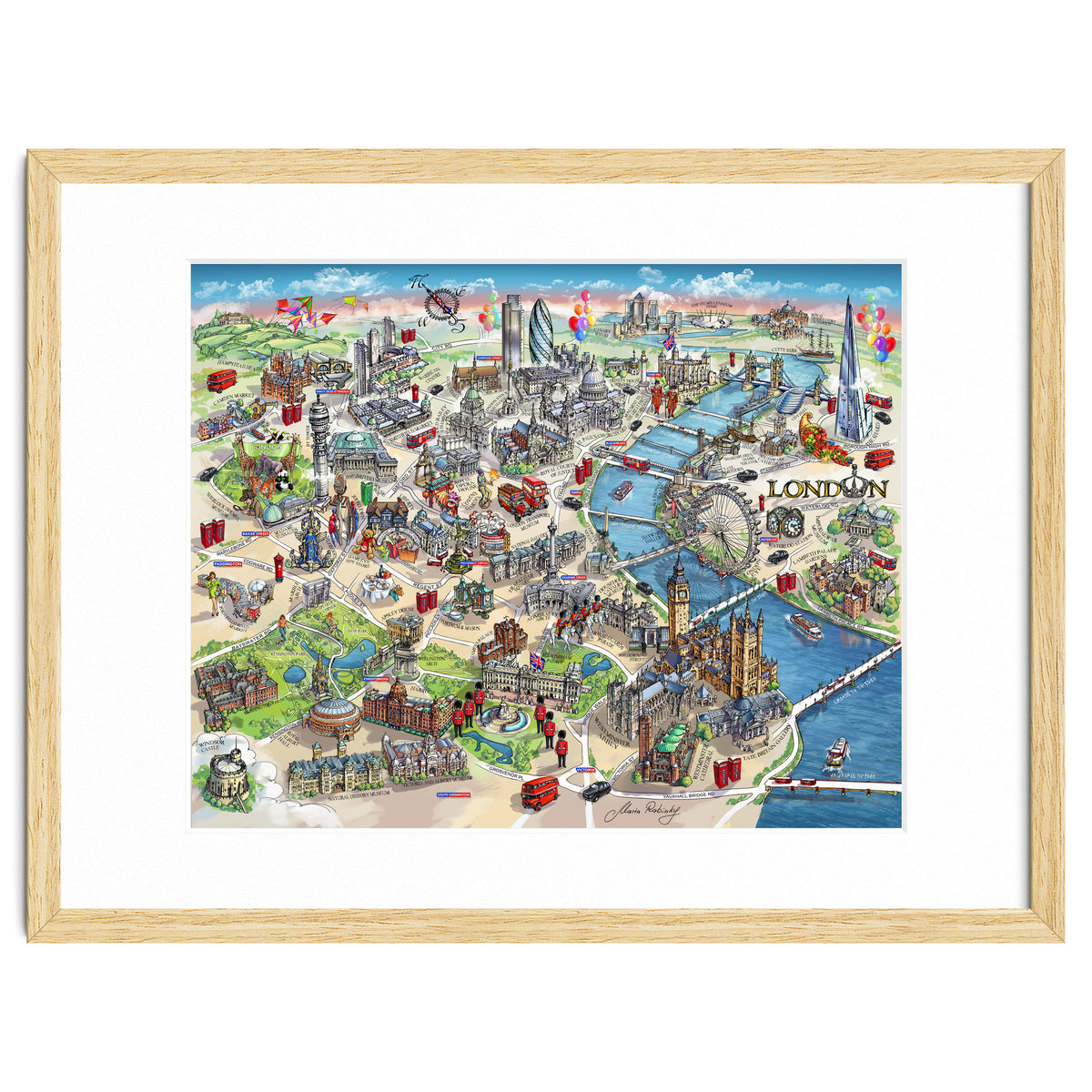 London Map Illustration