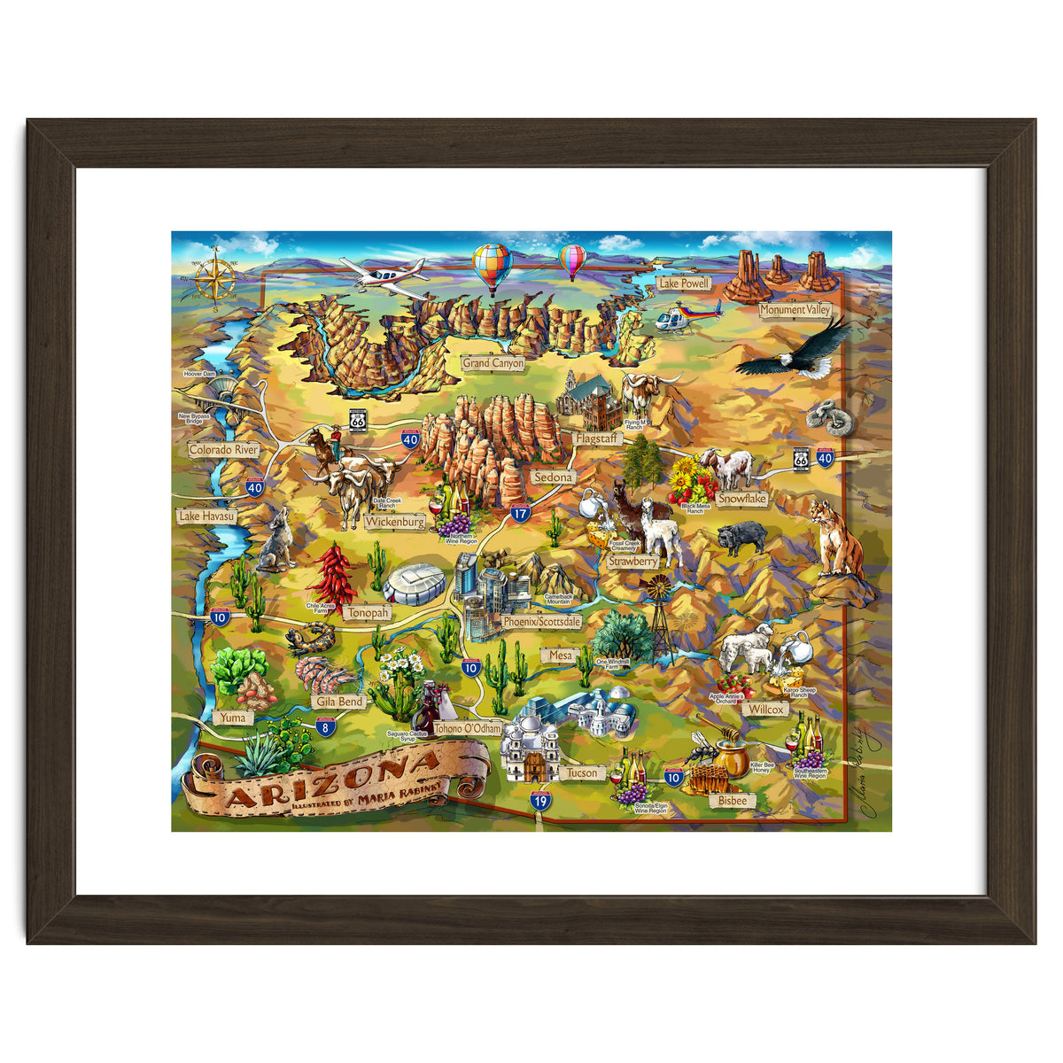 Arizona Illustrated Map