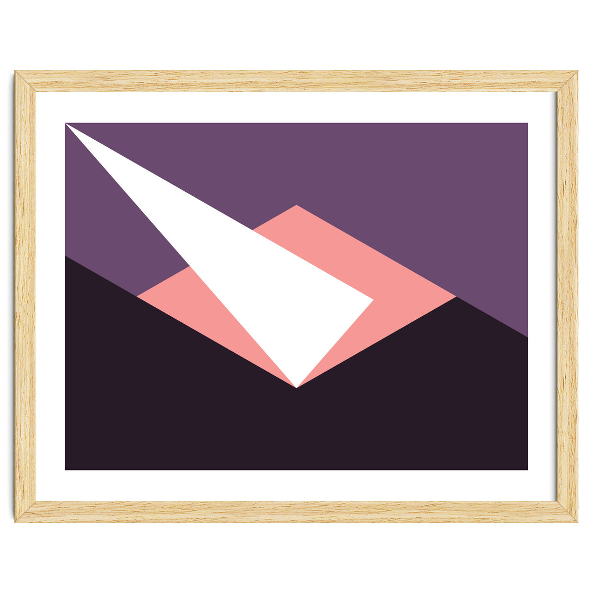 Geometric Shapes No. 59 - pink & purple
