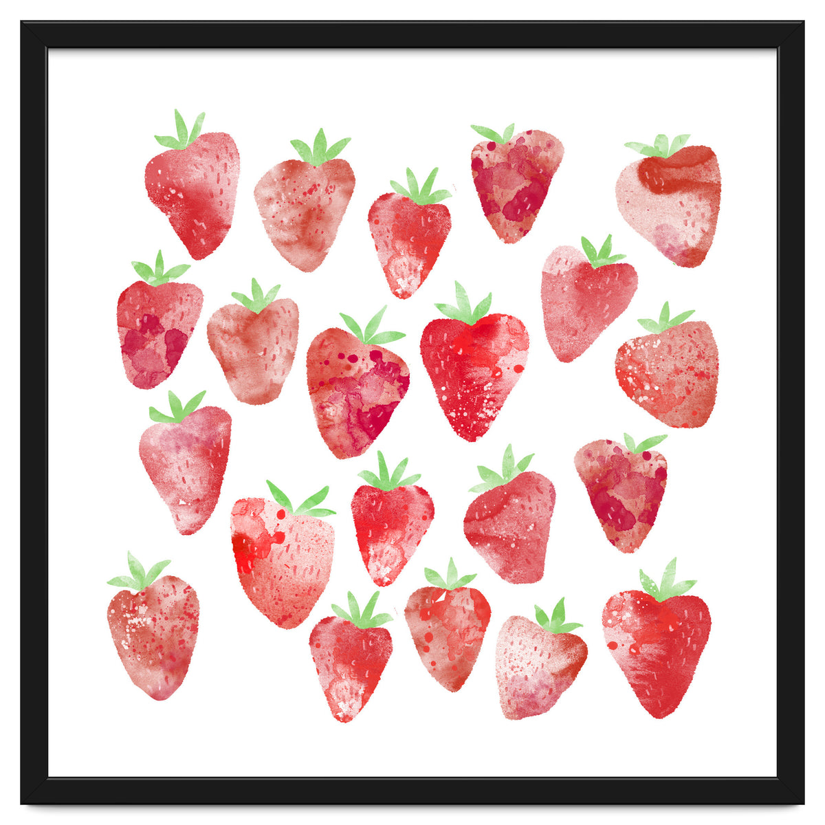 Strawberries Watercolor