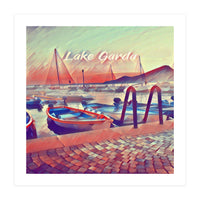 Boats On Lake Garda (Print Only)